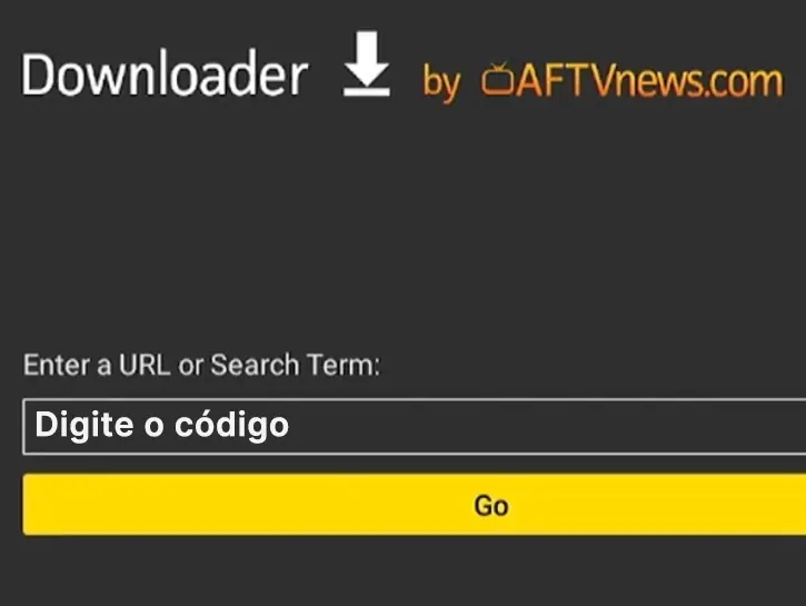 Baixar Apps 6 Passo 3: digitar o código do Downloader