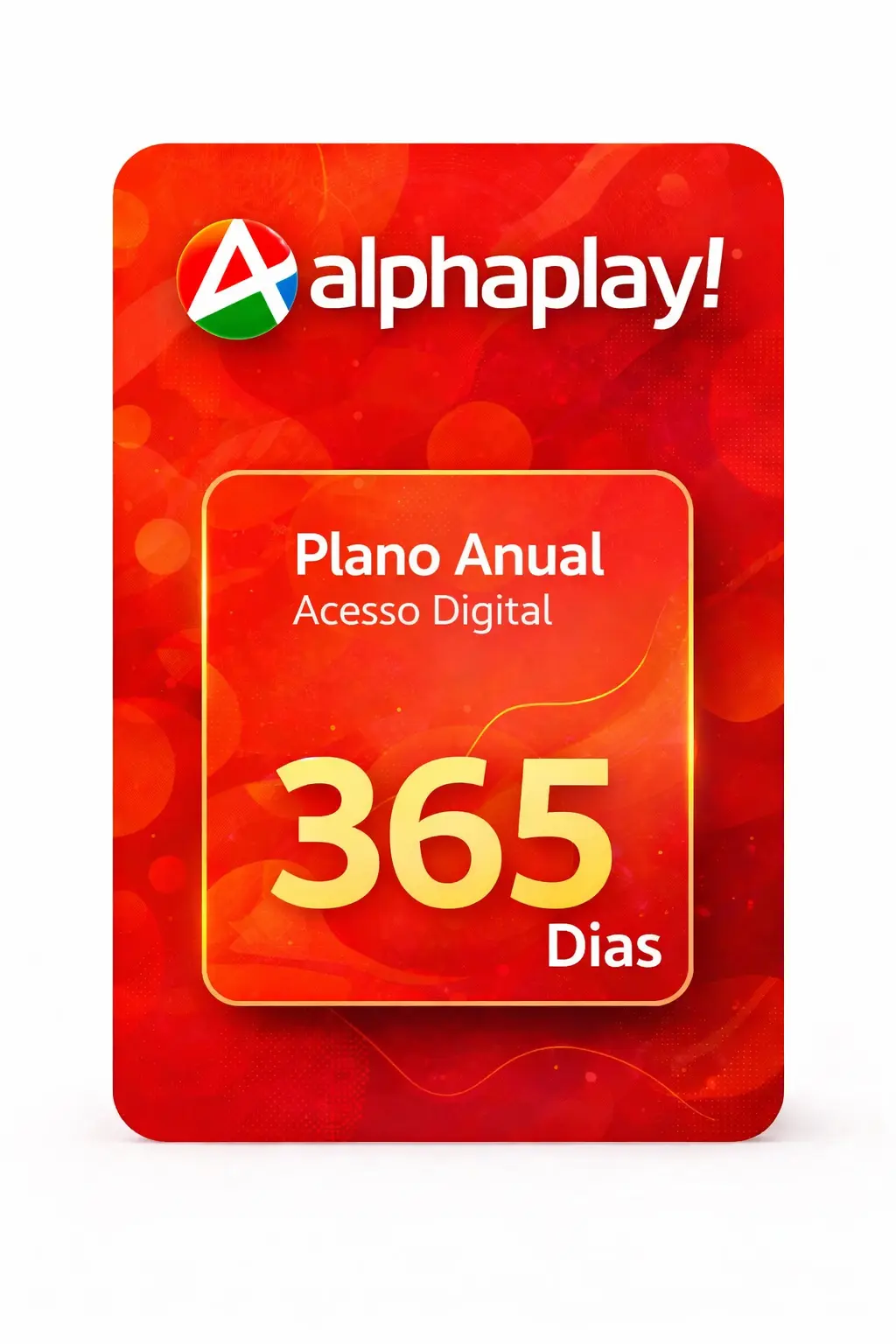 AlphaPlay 5 Recarga AlphaPlay 365 dias - Plano Anual