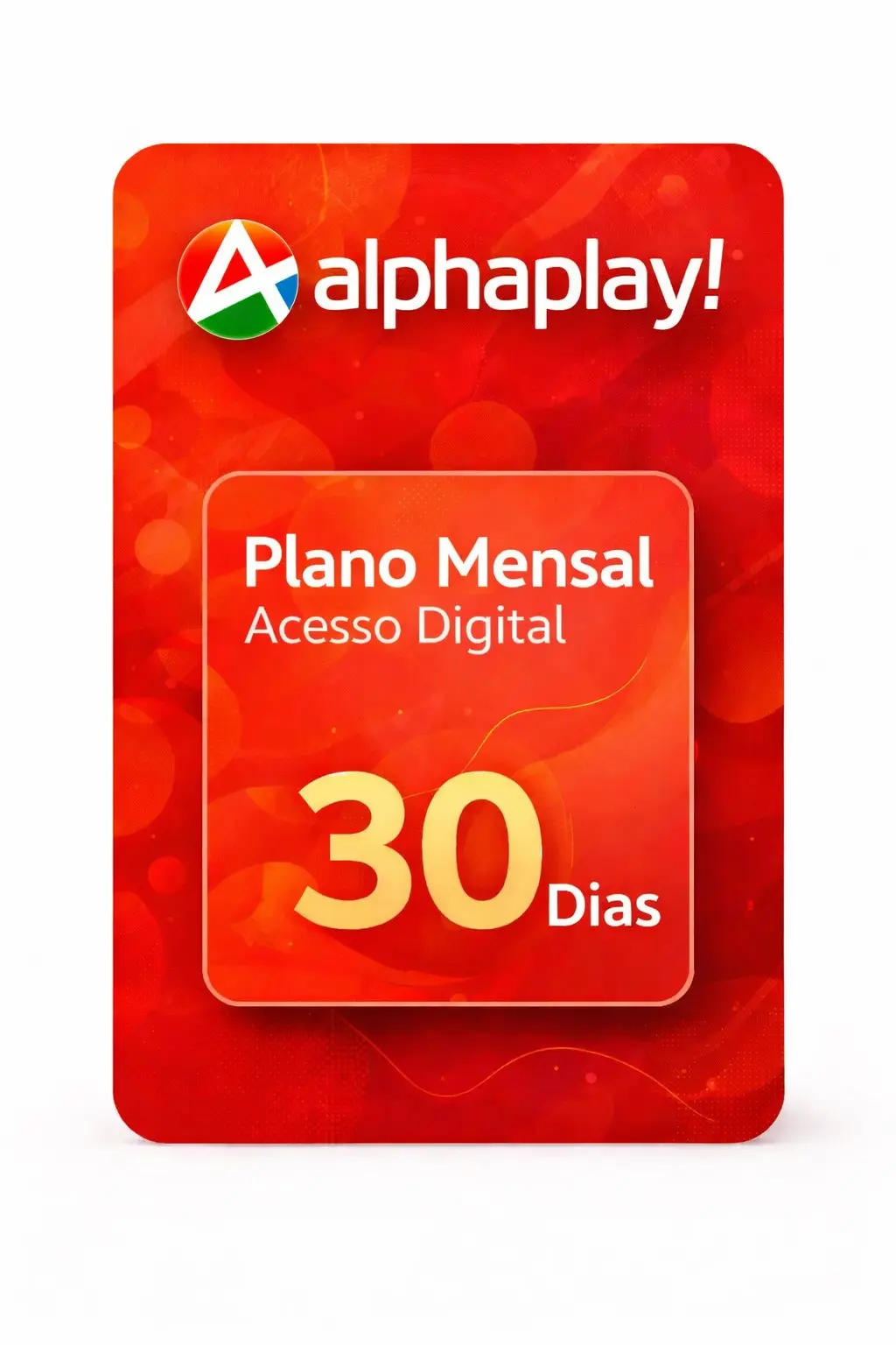 AlphaPlay 3 Recarga AlphaPlay 30 dias - Plano Mensal