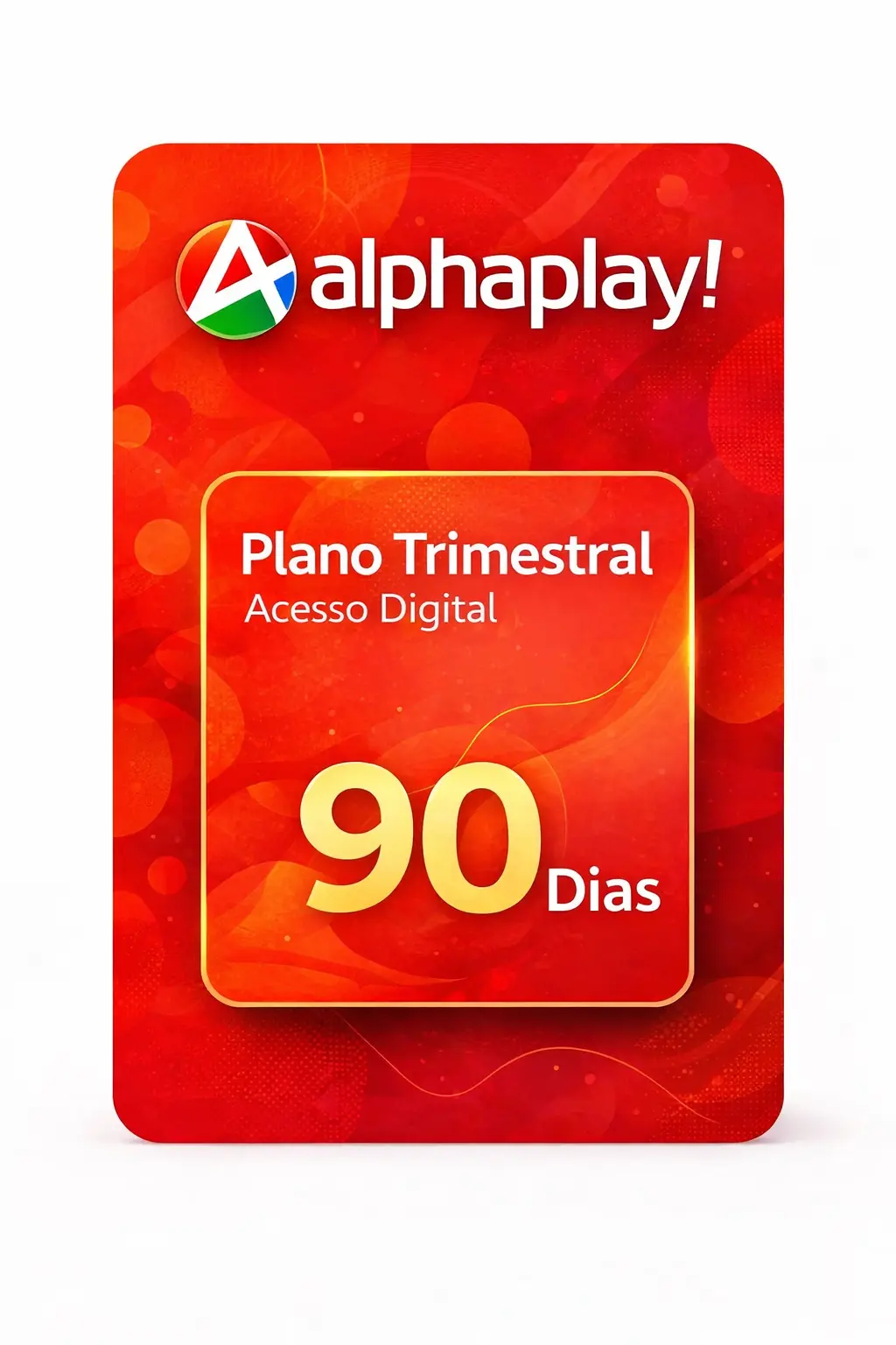 AlphaPlay 4 Recarga AlphaPlay 90 dias - Plano Trimestral