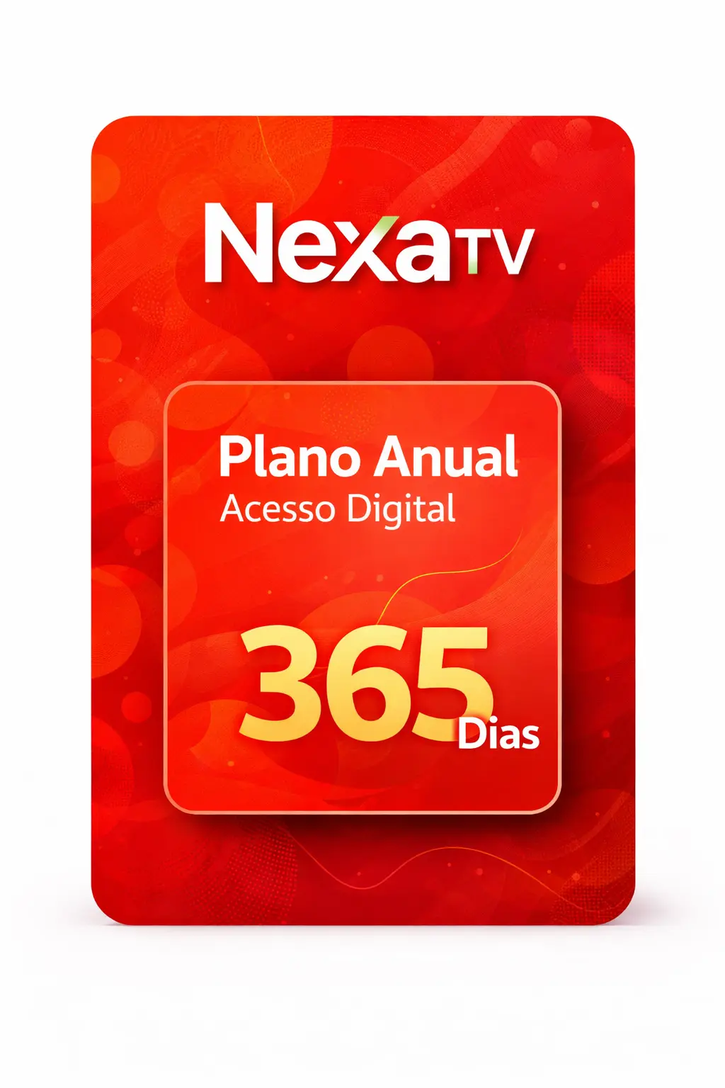Recarga NexaTV anual de 365 dias