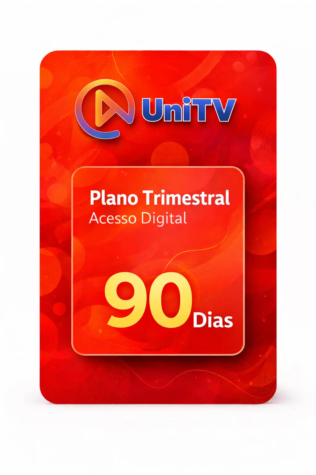 UniTV 3 Recarga UniTV trimestral de 90 dias