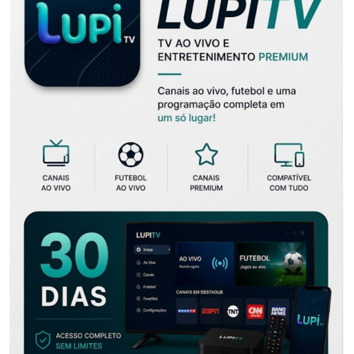 Recarga LUPITV 30 dias — Plano mensal Recarga LUPITV 30 dias — Plano mensal