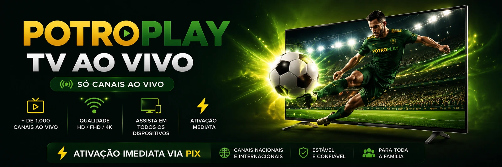 PotroPlay 2 PotroPlay: planos de recarga para TV ao vivo no Brasil